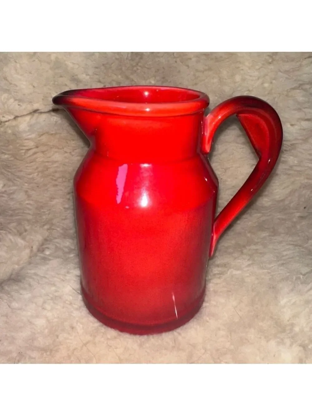 Vintage Metlox Poppytrail Red Rooster Coffee 20oz Pitcher Retro MCM